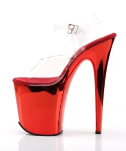 Pleaser Direct Flamingo 808 Red Chrome Platforms 7 Pleaser Direct Flamingo 808 Red Chrome Platforms