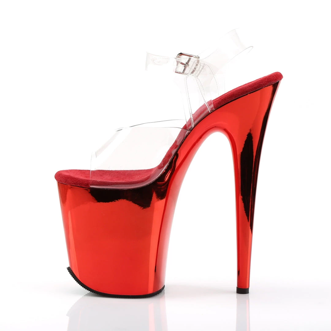 Pleaser Direct Flamingo 808 Red Chrome Platforms 3 Pleaser Direct Flamingo 808 Red Chrome Platforms