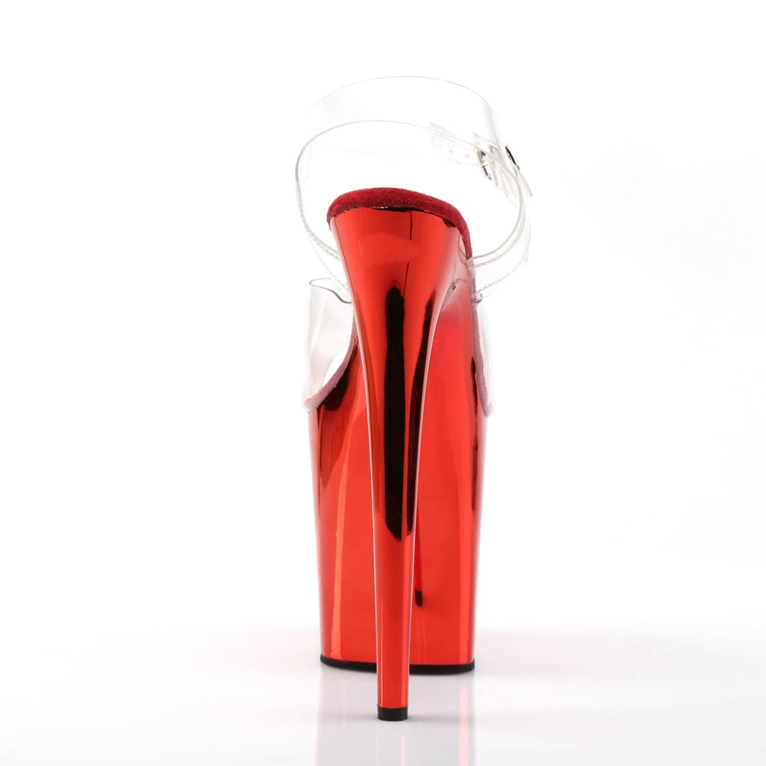 Pleaser Direct Flamingo 808 Red Chrome Platforms 4 Pleaser Direct Flamingo 808 Red Chrome Platforms