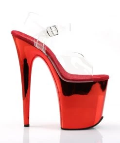 Pleaser Direct Flamingo 808 Red Chrome Platforms 9 Pleaser Direct Flamingo 808 Red Chrome Platforms
