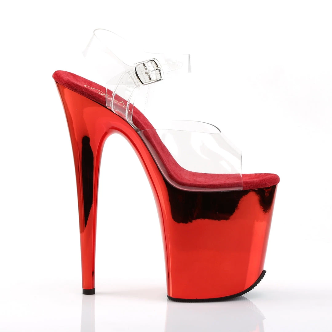 Pleaser Direct Flamingo 808 Red Chrome Platforms 5 Pleaser Direct Flamingo 808 Red Chrome Platforms