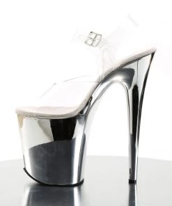Pleaser Direct Flamingo 808 Silver Chrome Platforms 7 Pleaser Direct Flamingo 808 Silver Chrome Platforms
