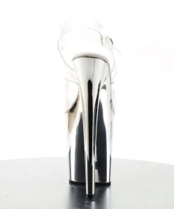 Pleaser Direct Flamingo 808 Silver Chrome Platforms 8 Pleaser Direct Flamingo 808 Silver Chrome Platforms