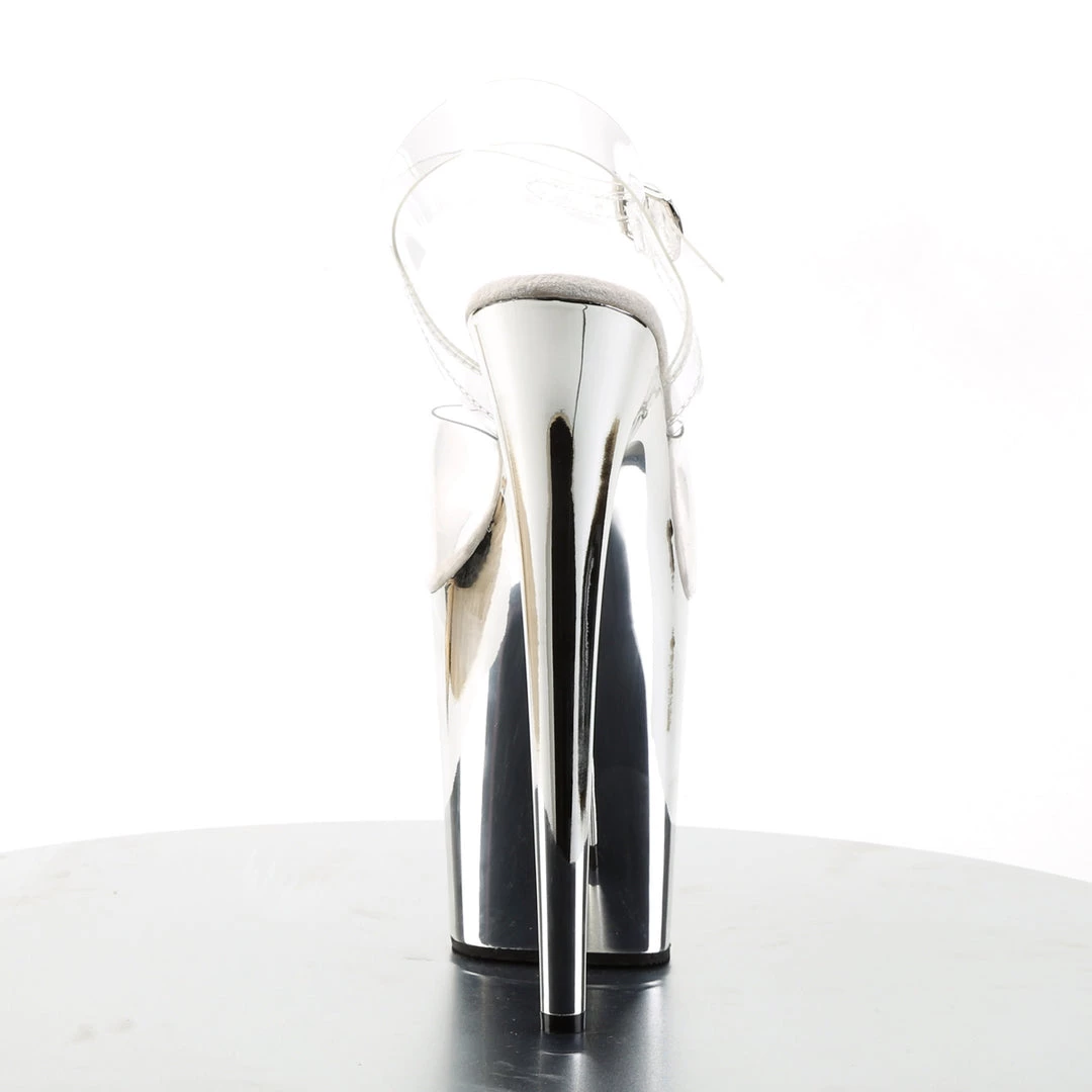 Pleaser Direct Flamingo 808 Silver Chrome Platforms 4 Pleaser Direct Flamingo 808 Silver Chrome Platforms