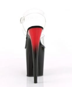 Pleaser Direct Flamingo 808BR Black And Red Platforms