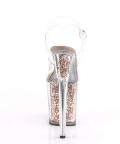 Pleaser Direct Flamingo 808G Rose Gold Glitter Platforms Larger Size Shoes 8 Pleaser Direct Flamingo 808G Rose Gold Glitter Platforms Larger Size Shoes