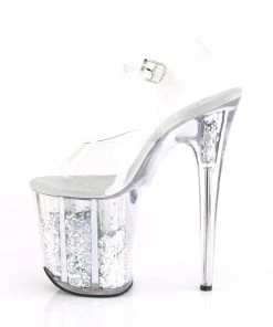 Pleaser Direct Flamingo 808GF Silver Multi Glitter Platforms 7 Pleaser Direct Flamingo 808GF Silver Multi Glitter Platforms