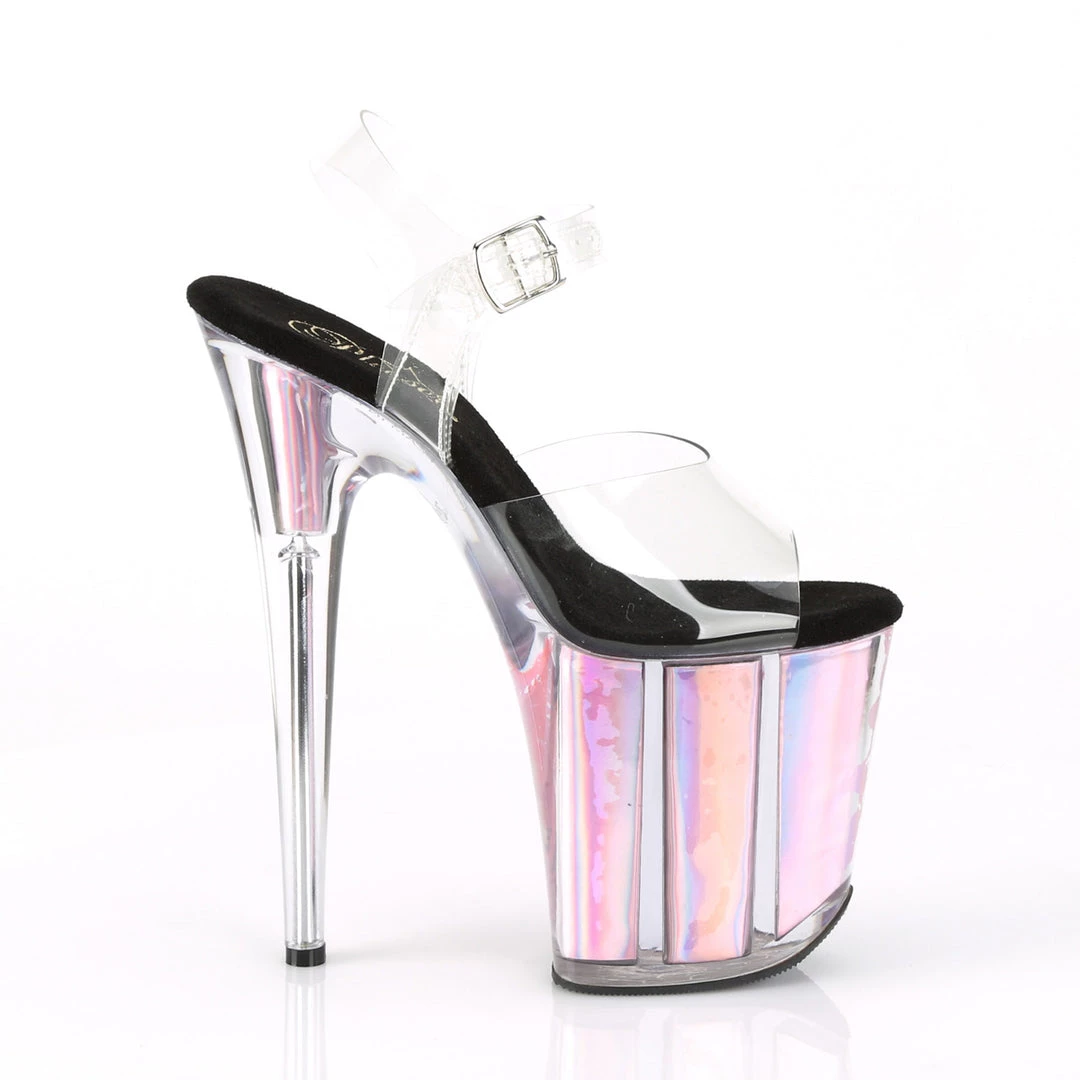Pleaser Direct Flamingo 808HGI Pink Holographic Platforms Platform Shoes 5 Pleaser Direct Flamingo 808HGI Pink Holographic Platforms Platform Shoes