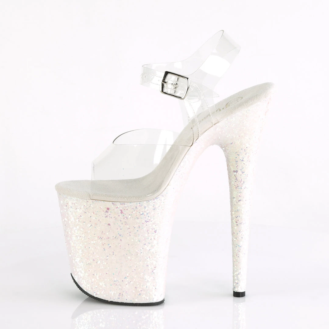 Pleaser Direct Flamingo 808LG Opal Glitter Platforms Glitter Shoes 3 Pleaser Direct Flamingo 808LG Opal Glitter Platforms Glitter Shoes