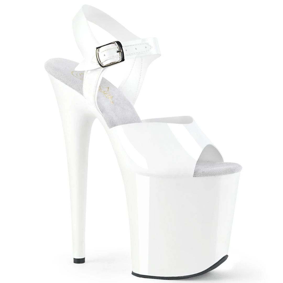 Pleaser Direct Flamingo 808N White TPU Vegan Platforms 1 Pleaser Direct Flamingo 808N White TPU Vegan Platforms