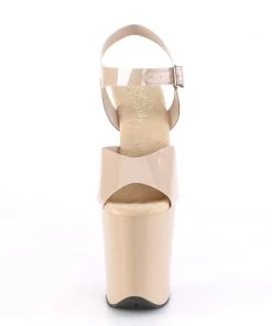 Pleaser Direct Flamingo 808N Nude TPU Vegan Platforms