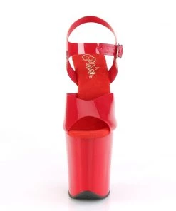 Pleaser Direct Flamingo 808N Red TPU Vegan Platforms