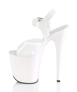 Pleaser Direct Flamingo 808N White TPU Vegan Platforms 7 Pleaser Direct Flamingo 808N White TPU Vegan Platforms