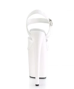 Pleaser Direct Flamingo 808N White TPU Vegan Platforms 8 Pleaser Direct Flamingo 808N White TPU Vegan Platforms