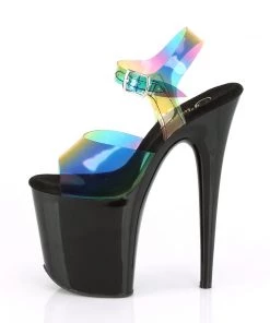 Pleaser Direct Flamingo 808RB Rainbow And Black Patent Platform Heels 7 Pleaser Direct Flamingo 808RB Rainbow And Black Patent Platform Heels