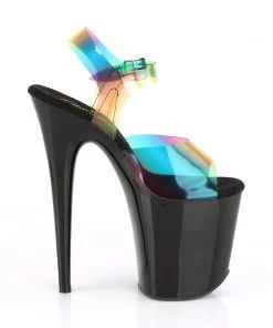 Pleaser Direct Flamingo 808RB Rainbow And Black Patent Platform Heels 9 Pleaser Direct Flamingo 808RB Rainbow And Black Patent Platform Heels