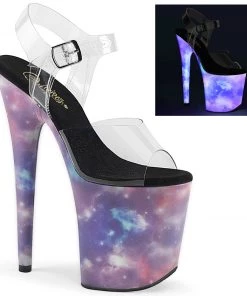 Pleaser Direct Platform Shoes Flamingo 808REFL Galaxy Platforms