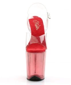 Pleaser Direct Flamingo 808T Red Matte Platforms Platform Shoes