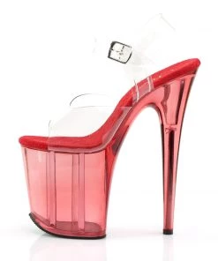 Pleaser Direct Flamingo 808T Red Matte Platforms Platform Shoes