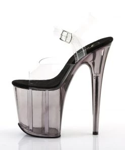 Pleaser Direct Platform Shoes Flamingo 808T Grey Matte Platforms