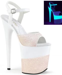 Pleaser Direct Flamingo 809-2G Opal Glitter Platforms