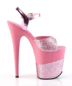 Pleaser Direct Larger Size Shoes Flamingo 809-2G Pink Glitter Platforms 9 Pleaser Direct Larger Size Shoes Flamingo 809-2G Pink Glitter Platforms