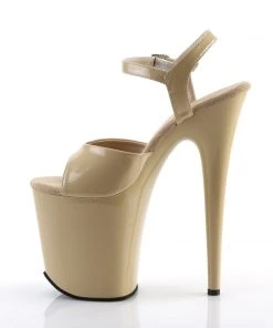 Pleaser Direct Flamingo 809 Cream Patent Platform Heels 7 Pleaser Direct Flamingo 809 Cream Patent Platform Heels