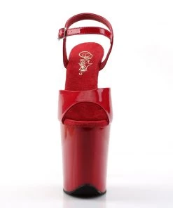 Pleaser Direct Flamingo 809 Red Patent Platform Heels Larger Size Shoes