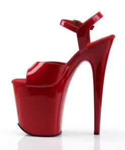 Pleaser Direct Flamingo 809 Red Patent Platform Heels Larger Size Shoes