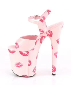 Pleaser Direct Flamingo 809KISSES Pink Kiss Platforms