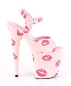 Pleaser Direct Flamingo 809KISSES Pink Kiss Platforms