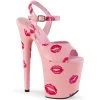 Pleaser Direct Flamingo 809KISSES Pink Kiss Platforms