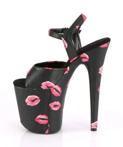 Pleaser Direct Platform Shoes Flamingo 809KISSES Black Kiss Platforms 7 Pleaser Direct Platform Shoes Flamingo 809KISSES Black Kiss Platforms