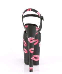Pleaser Direct Platform Shoes Flamingo 809KISSES Black Kiss Platforms 8 Pleaser Direct Platform Shoes Flamingo 809KISSES Black Kiss Platforms