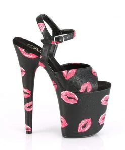 Pleaser Direct Platform Shoes Flamingo 809KISSES Black Kiss Platforms 9 Pleaser Direct Platform Shoes Flamingo 809KISSES Black Kiss Platforms