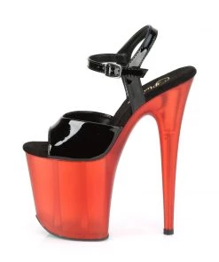 Pleaser Direct Flamingo 809T Black & Red Platforms