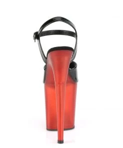 Pleaser Direct Flamingo 809T Black & Red Platforms