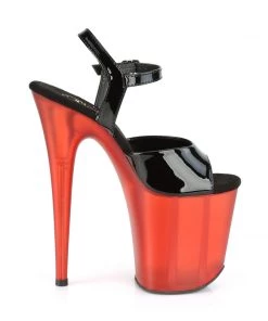 Pleaser Direct Flamingo 809T Black & Red Platforms