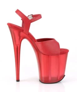 Pleaser Direct Flamingo 809T Red Matte Platforms