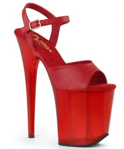 Pleaser Direct Flamingo 809T Red Matte Platforms