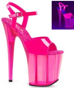 Pleaser Direct Flamingo 809UVT Pink Neon Platforms Platform Shoes