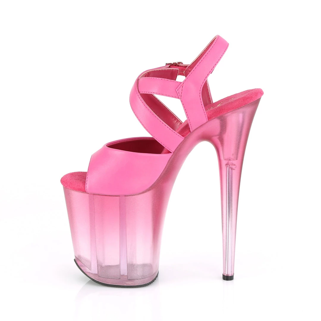 Pleaser Direct Flamingo 822T Pink Ombre Translucent Platforms Platform Shoes 3 Pleaser Direct Flamingo 822T Pink Ombre Translucent Platforms Platform Shoes