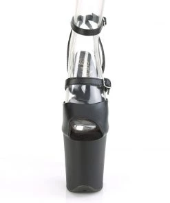 Pleaser Direct Flamingo 829 Black Open Toe Platform Heels