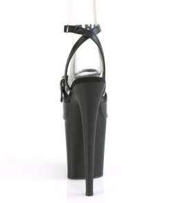 Pleaser Direct Flamingo 829 Black Open Toe Platform Heels