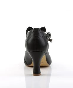 Pleaser Direct Flapper 11 Black With Bow Kitten Heels 8 Pleaser Direct Flapper 11 Black With Bow Kitten Heels