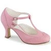 Pleaser Direct Flapper 26 Pink Kitten Heels Larger Size Shoes
