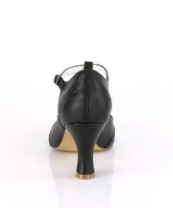 Pleaser Direct Flapper 26 Black Kitten Heels