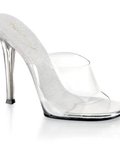 Pleaser Direct Gala 01 Clear Slip On Heels