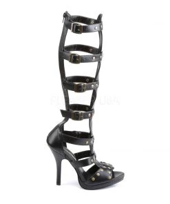 Pleaser Direct Gladiator 208 Black High Heel Sandals Larger Size Shoes 9 Pleaser Direct Gladiator 208 Black High Heel Sandals Larger Size Shoes
