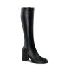 Pleaser Direct Gogo 300 Black Matte Knee High Boots